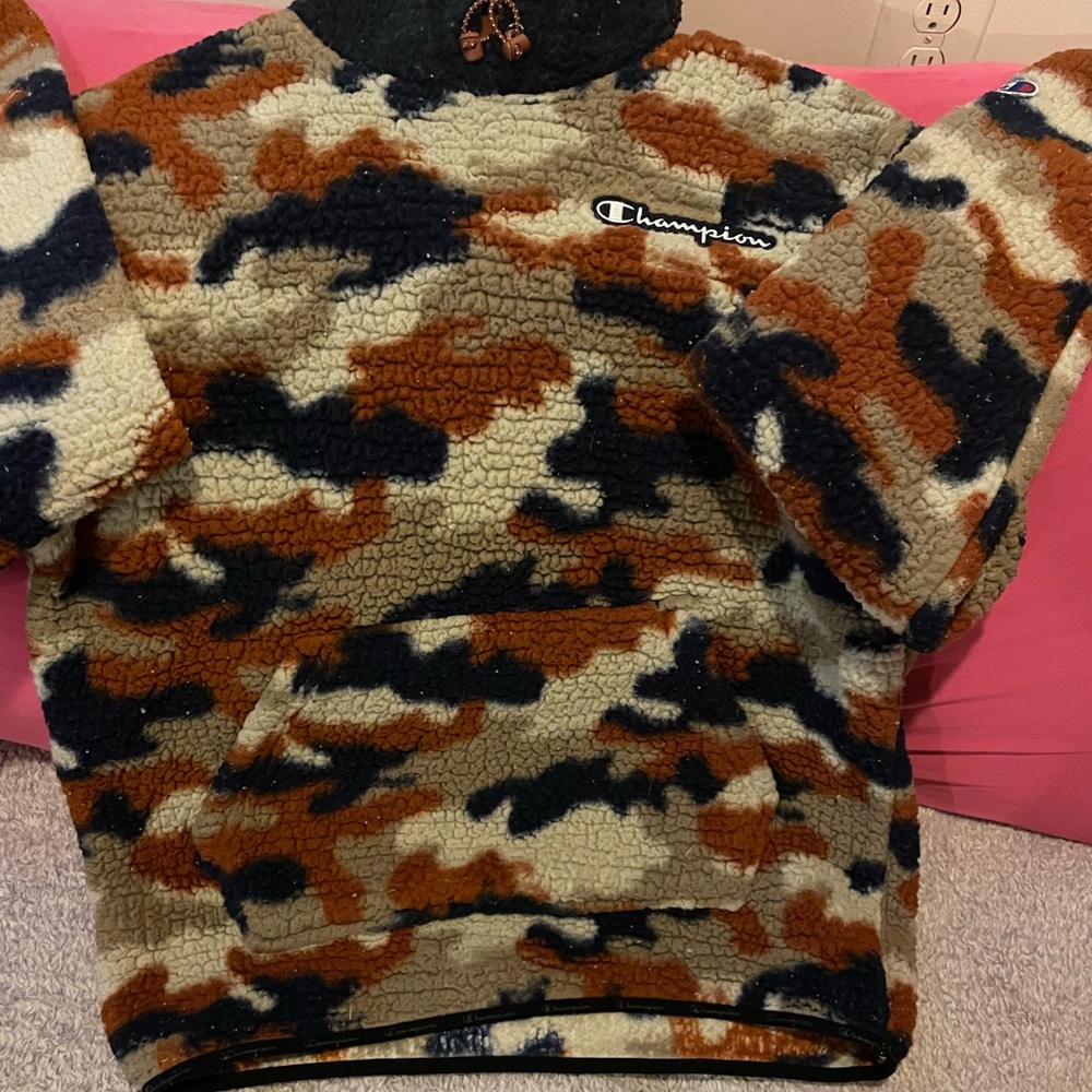 Champion Camo Sherpa Fleece Pullover